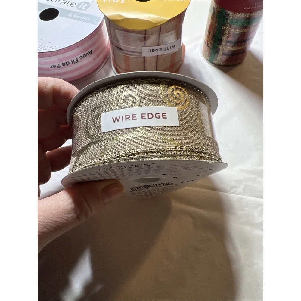 Lot Of 6 Rolls Of Crafting Ribbon #2